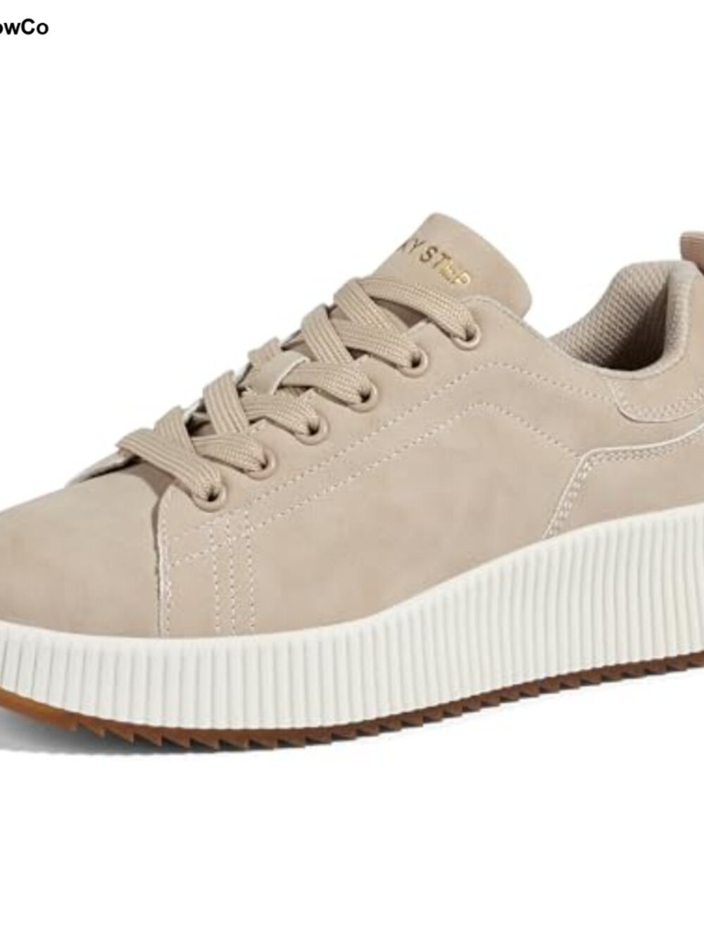 Woven Platform Sneakers Chunky Heel Tennis Walking Shoes